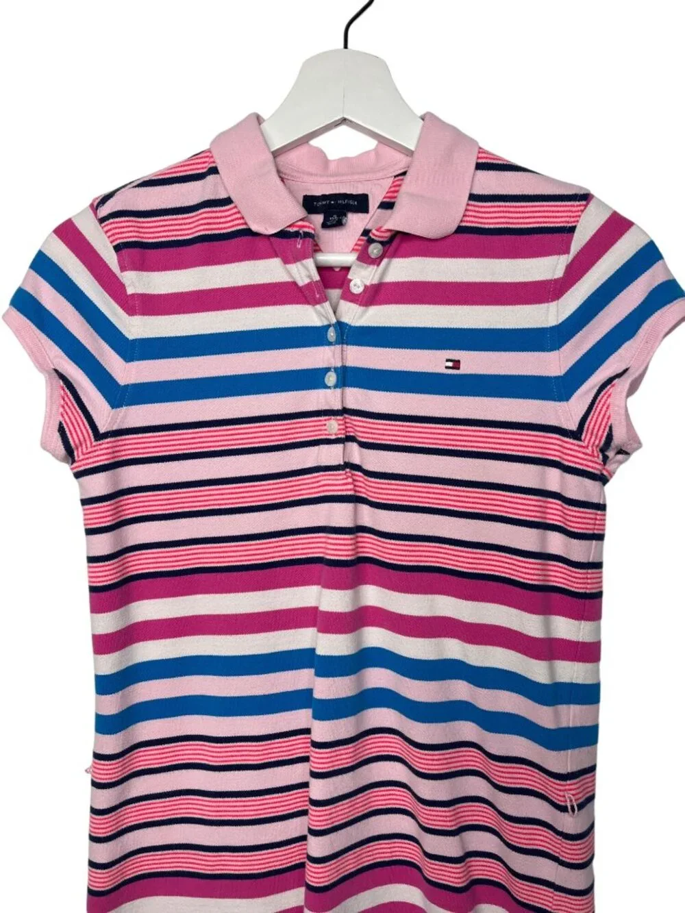 Tommy Hilfiger Striped Polo Dress Girls XL